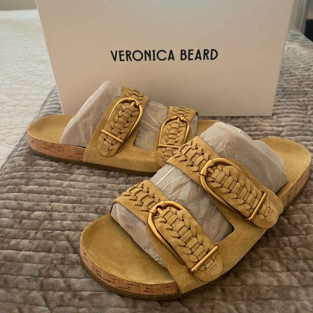 Veronica Beard Paige Desert Suede Sandals